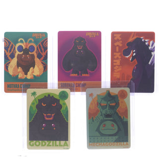 * Bundle of 5 Abominable Toys Godzilla Chomp Trading Cards Series 1