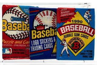 * Bundle of 3 Vintage Baseball Card Packs