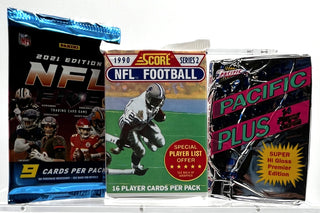 * Bundle of 3 NFL Football Card Packs
