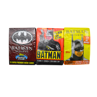 * Bundle of 3 Unopened Batman Card Packs