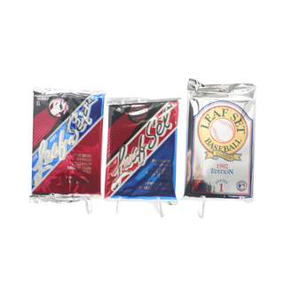 * Bundle of 3 Leaf Set Baseball Card Packs