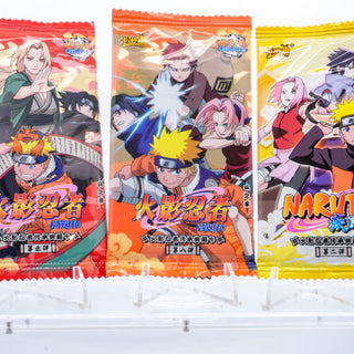 * Bundle of 3 Sealed Naruto Kayou Trading Card Packs