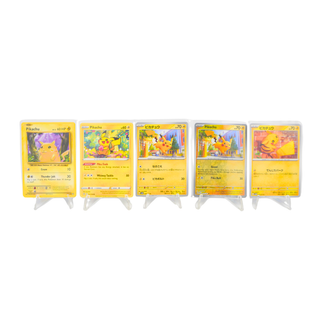 * Bundle of 5 Pikachu Pokémon Trading Cards