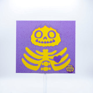 * Abominable Toys Chomp – Electric Purple Skeleton Glow Edition /450 made – Plastic Empire Exclusive