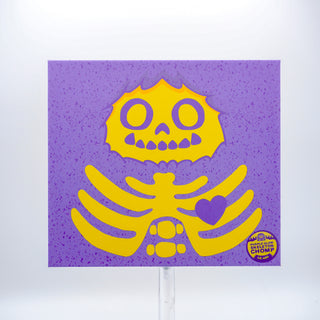 * Abominable Toys Chomp – Electric Purple Skeleton Glow Edition /450 made – Plastic Empire Exclusive