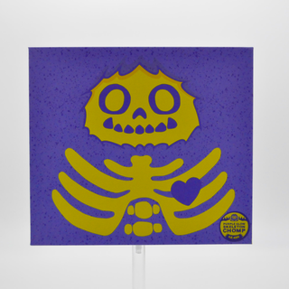 * Abominable Toys Chomp – Electric Purple Skeleton Glow Edition /450 made – Plastic Empire Exclusive