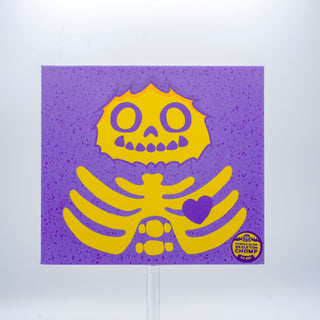 * Abominable Toys Chomp – Electric Purple Skeleton Glow Edition /450 made – Plastic Empire Exclusive