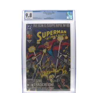 * Superman in Action Comics #690 Reign of the Supermen! (1993) DC Comics – CGC 9.8