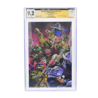 * Tone Rodriguez Signed / Sketched Comic with Shredder Remark – Teenage Mutant Ninja Turtle Variant #132 IDW – CGC x JSA Graded 9.2