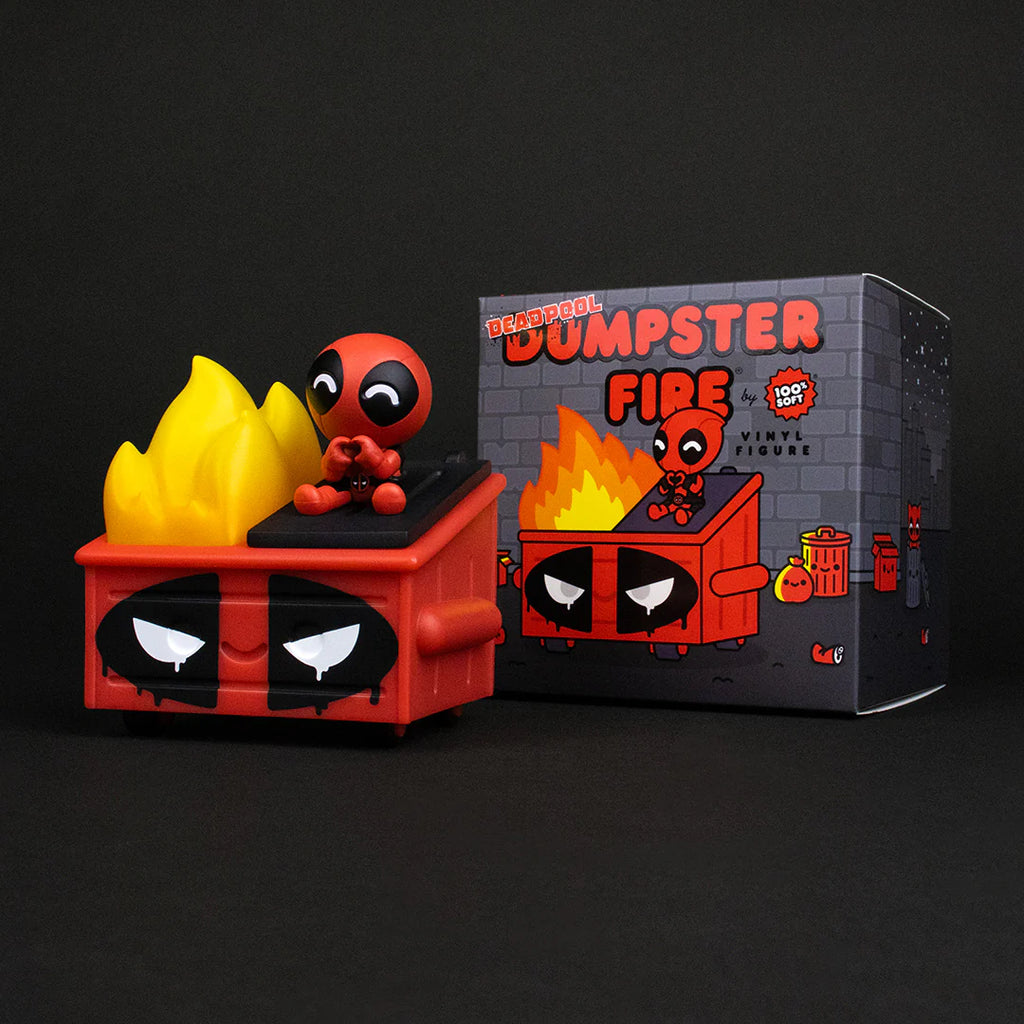 Deadpool Dumpster Fire Vinyl by 100% Soft | 7 Bucks a Pop