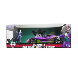 * Jada Toys The Joker & 2009 Chevy Corvette Stingray Die Cast