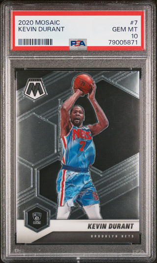 2020 PANINI MOSAIC KEVIN DURANT  #7 - PSA 10