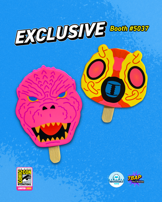 *Pre-Sale for On-Site Pickup* Blacklight Godzilla Popsicle Figure 2-Pack by Frozen Culture - SDCC 7BAP Exclusive Limited Edition /500 made