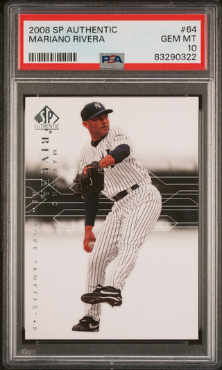 2008 SP AUTHENTIC MARIANO RIVERA  #64 - PSA 10