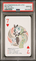 2012 POKEMON BLACK 2 PLAYING CARDS MELOETTA # - Graded PSA GEM MT 10