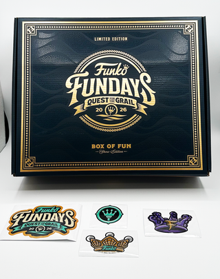 Funko Fundays Box & Stickers from 2026 SDCC
