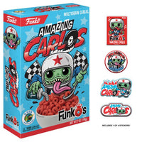 Amazing Carlos FunkO's Cereal w/ Sticker Pack - 2018 D-Con Exclusive [Box Condition: 7.5/10]