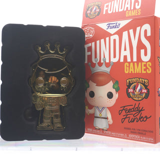 * Funko Pop! Pin Gold Freddy Funko Fundays 2020 Games, Unsealed Box