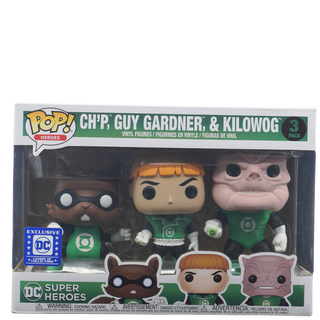 * Funko Pop! Ch'p, Guy Gardner, & Kilowog DC Super Heroes 3-Pack – DC Legion of Collectors Exclusive Vinyl Figure