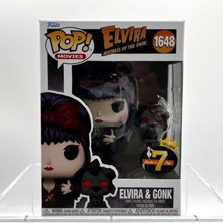 * Funko Pop! Funko Pop – Elvira & Gonk (Moonlight), Mistress of the Dark 1648 – 7BAP Exclusive Vinyl Figure in PopShield Protector