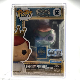 Funko Pop! Freddy Funko As Donatello, Metallic Sealed Stack SE- 2026 Fundays Quest For The Grail Limited Edition 4600/pcs Vinyl Figure