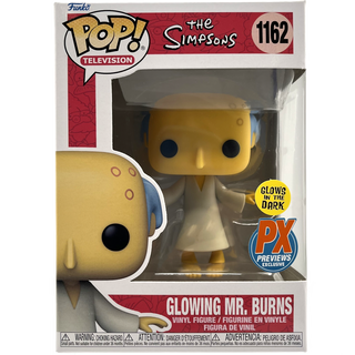 * Funko Pop! Glowing Mr. Burns Glow in the Dark, The Simpsons 1162 – Previews Exclusive Vinyl Figure in PopShield Protector
