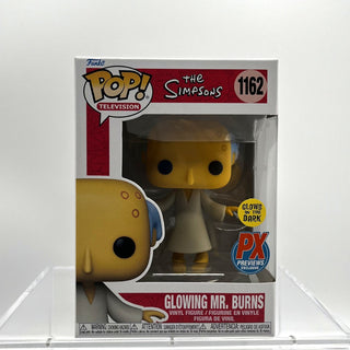 * Funko Pop! Glowing Mr. Burns Glow in the Dark, The Simpsons 1162 – Previews Exclusive Vinyl Figure in PopShield Protector