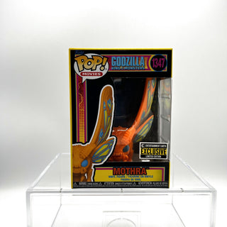 * Funko Pop! Mothra Blacklight, Godzilla King of Monsters 1347 – Entertainment Earth Exclusive Vinyl Figure in PopShield Protector