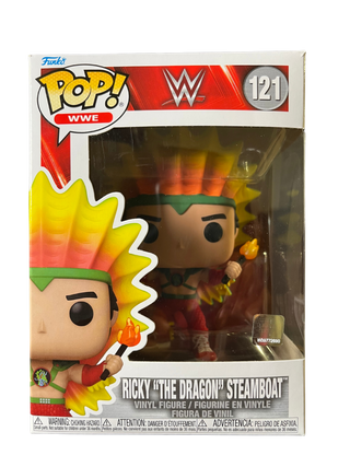 * Funko Pop! Ricky "The Dragon" Steamboat WWE 121 Vinyl Figure in PopShield Protector