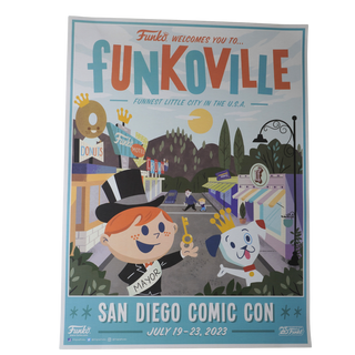 * Funko Poster: Funko Welcomes You To Funkoville SDCC 2023