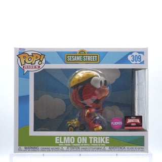 * Funko Pop! Elmo on Trike, Sesame Street, Flocked Funko TargetCon 2024 Limited Edition Exclusive 309 Vinyl Figure in Popshield Protector