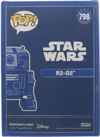 * Funko Pop! R2-D2, Blueprint Deco 798 Vinyl Figure in PopShield Protector