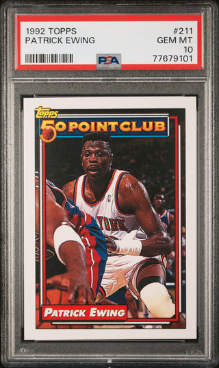 1992 TOPPS PATRICK EWING  #211 - PSA 10