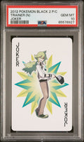 2012 POKEMON BLACK 2 PLAYING CARDS TRAINER (N) # - Graded PSA GEM MT 10