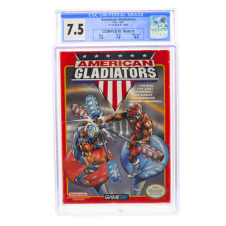 Graded NES Cart CIB - American Gladiators CGC 7.5