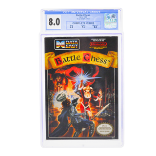 Graded NES Cart CIB - Battle Chess CGC 8.0