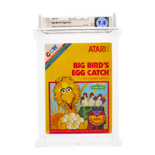 Graded Atari 2600 Cart in Box (Sealed) - Big Bird's Egg Catch WATA 7.5/A