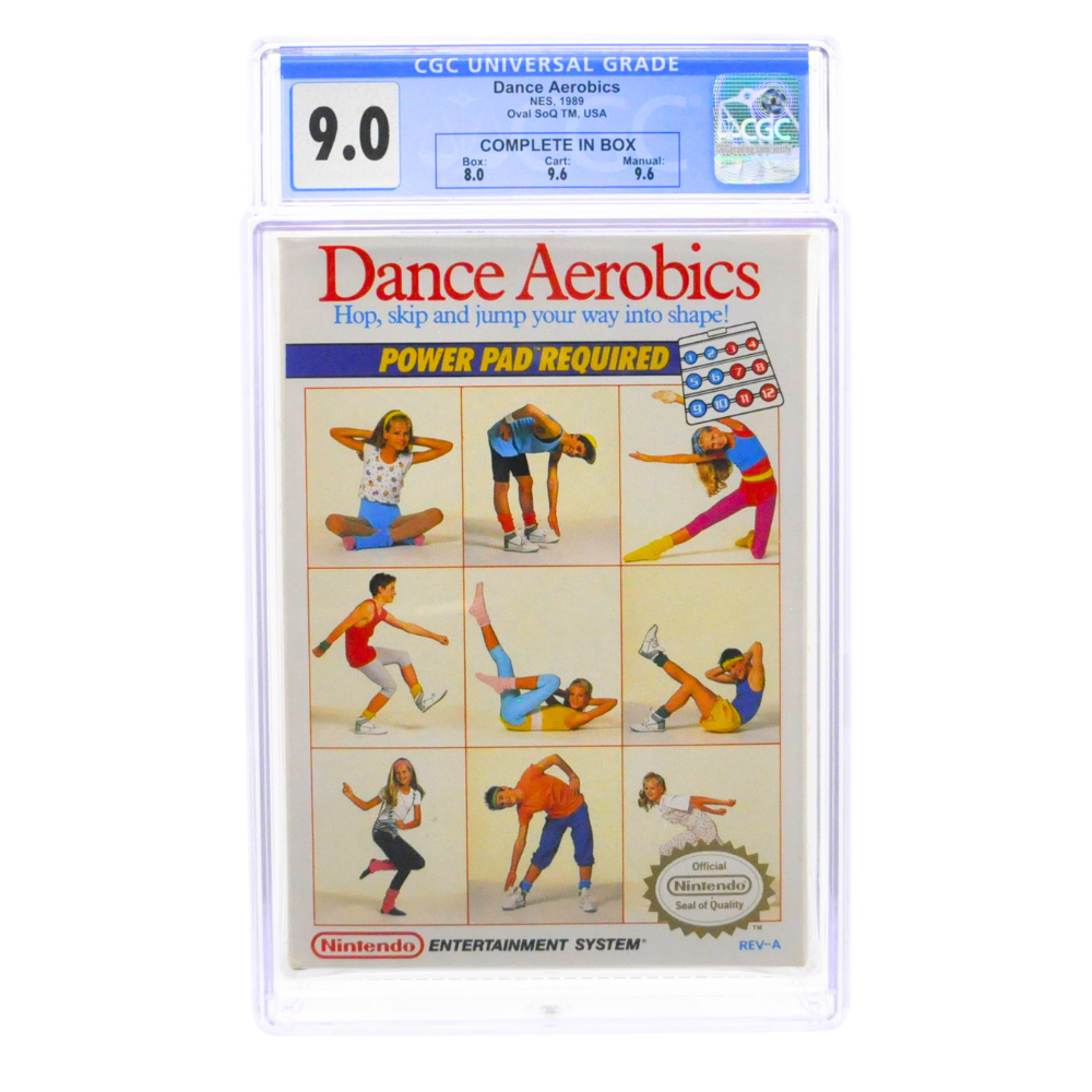 Graded NES Cart CIB - Dance Aerobics CGC 9.0 (1)