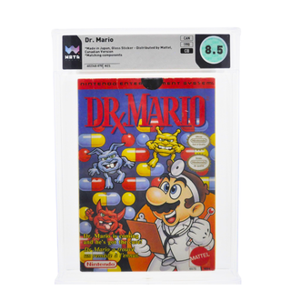 Graded NES Cart CIB - Dr. Mario WATA 8.5
