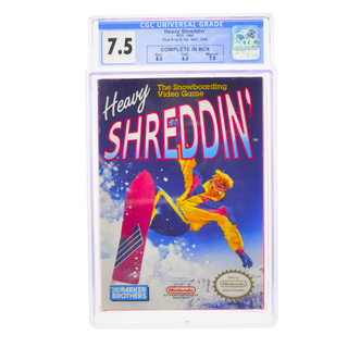 Graded NES Cart CIB - Heavy Shreddin' CGC 7.5
