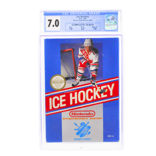 Graded NES Cart CIB - Ice Hockey CGC 7.0