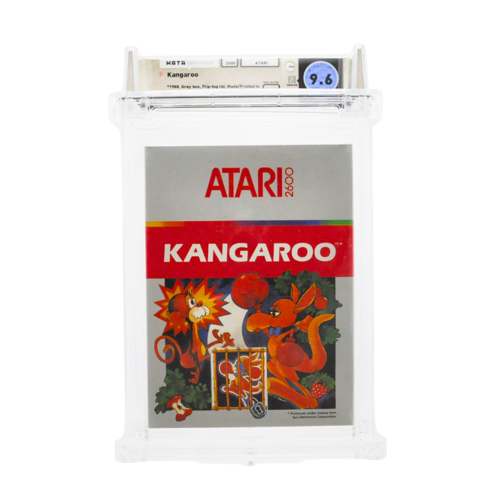 Graded Atari 2600 Cart in Box Sealed - Kangaroo WATA 9.6/A+