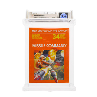 Graded Atari 2600 Cart in Box (Sealed) - Missile Command WATA 9.6/A+