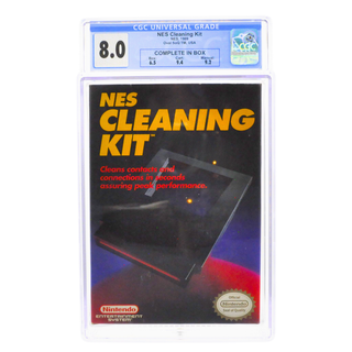 Graded NES Cart CIB - NES Cleaning Kit CGC 8.0