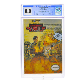 Graded NES Cart CIB - Operation Wolf CGC 8.0