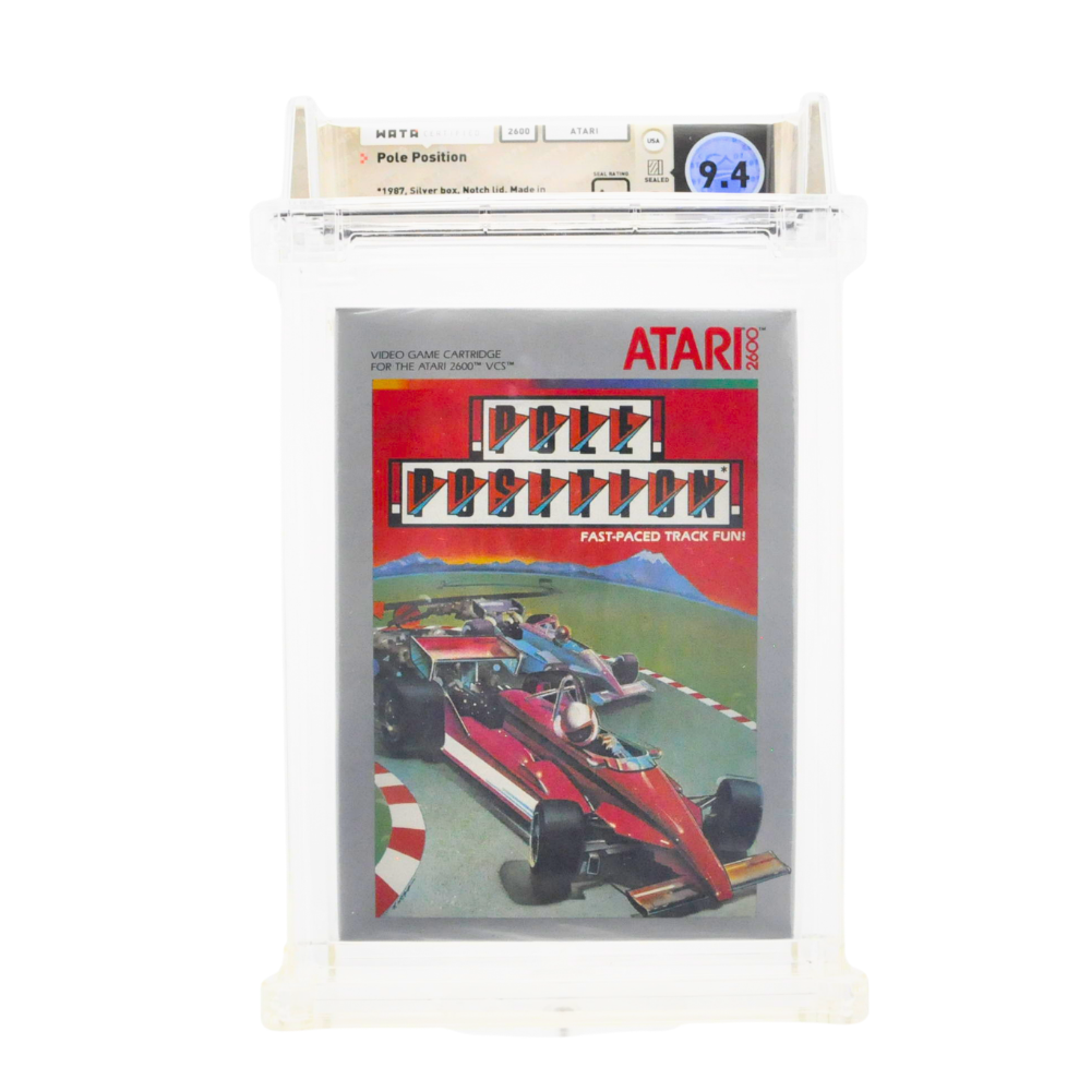 Graded Atari 2600 Cart in Box Sealed - Pole Position WATA 9.4/A++
