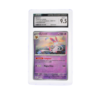 * 2025 Pokémon Prismatic Evolutions Sylveon (#040, Poke Ball Holo) – CGC 9.5