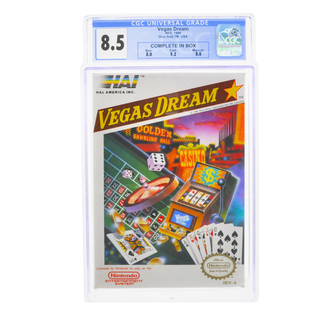 Graded NES Cart CIB - Vegas Dream CGC 8.5