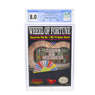 Graded NES Cart CIB - Wheel of Fortune CGC 8.0