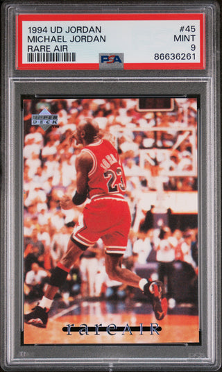 1994 UPPER DECK MJ RARE AIR MICHAEL JORDAN RARE AIR #45 - PSA 9